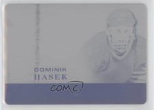 2019-20 Leaf Ultimate Signatures Printing Plate Black 1/1 Dominik Hasek HOF 7ez