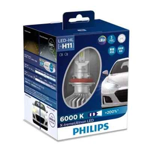 Philips H11 X-tremeUltinon LED (200% brighter) Headlight Bulb (set of 2) 6000K - Foto 1 di 9