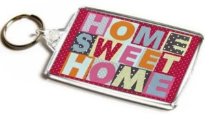 Home Sweet Home Jumbo Keyring. NEW. Home Comforts Quote. Keys - Picture 1 of 1