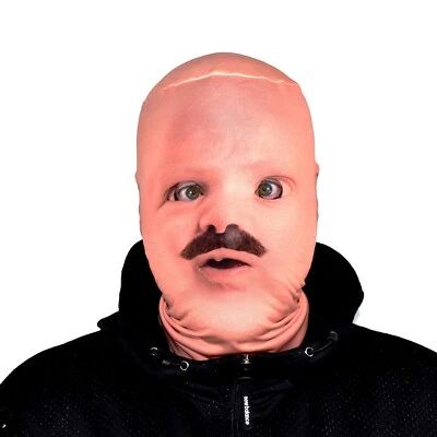 3D Effekt Gesicht Skin - Baby Schnurrbart Gesicht - Stoff - Halloween Maske - Bild 1 von 4