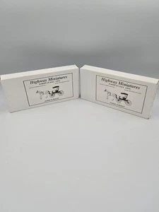 Highway Miniatures HO modello 1/87 cavallo e passeggino (lotto di 2) kit #108 Jordan - Foto 1 di 3