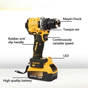 Trapano avvitatore elettrico compatto brushless 20V trapano avvitatore a percussione portatile DCD805 - Foto 1 di 15