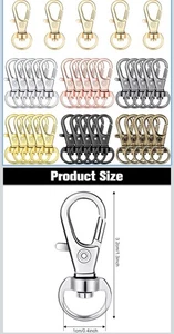 35 Pieces Swivel Clasps Lanyard Snap Hooks Swivel Snap Different Colors - Picture 1 of 3