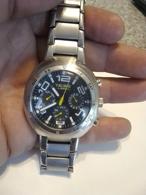 Orologio Da Polso TRIBE BY BREIL uomo_Vintage_usato Resistente All' Acqua_No Oro - Immagine 1 di 4