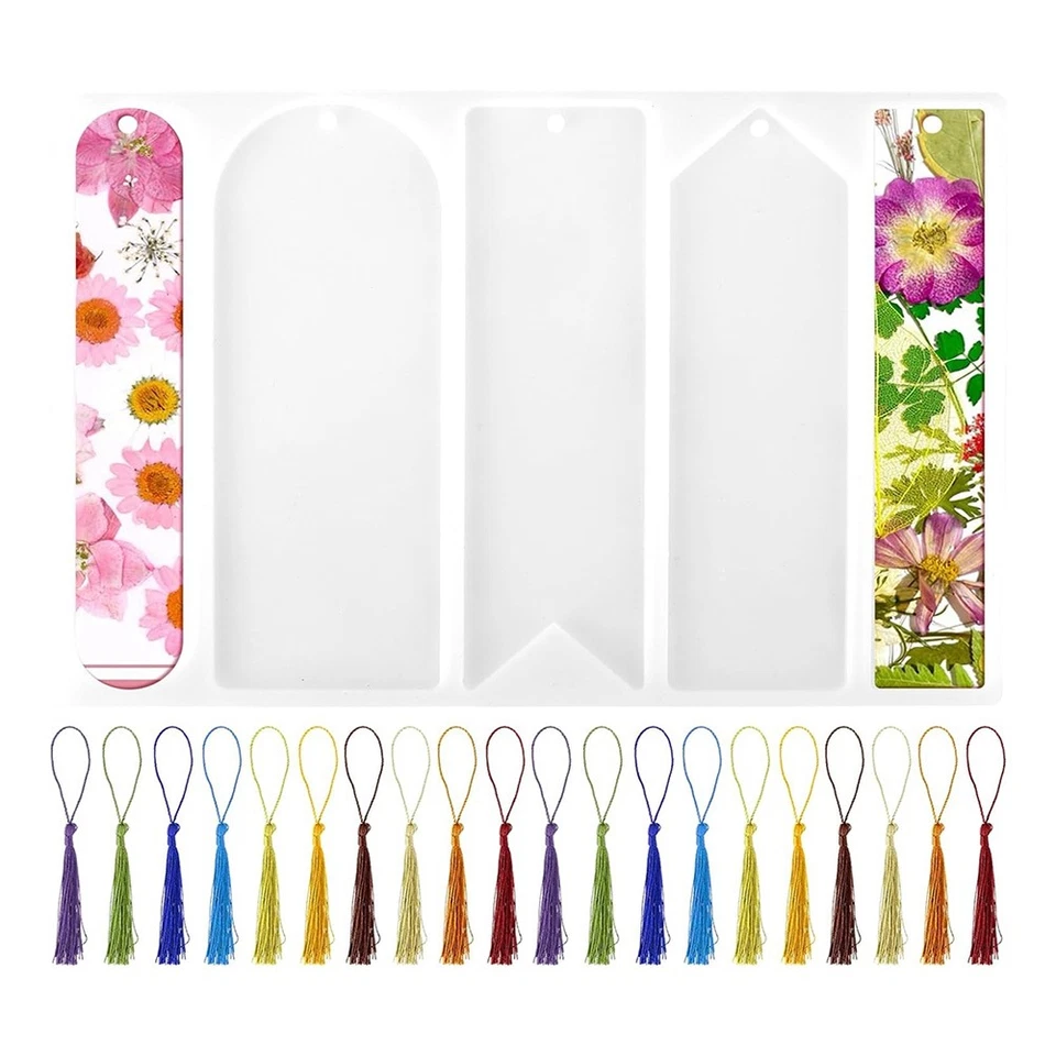 Set di Stampi In Resina per Segnalibri In Silicone, Stampo per Segnalibri A4581 - Immagine 1 di 1