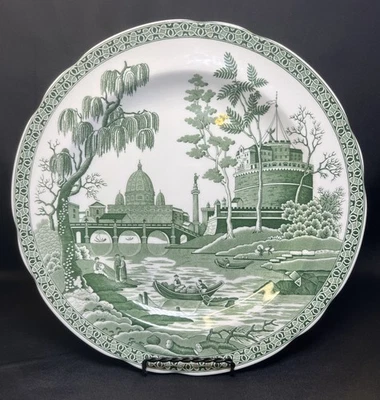 Vintage The Spode Archive Collection Georgian Green ROME 10.5" Dinner Plate - Image 1 of 4