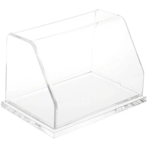 Plymor Clear Acrylic Slanted Front Display Case with Base, 6" W x 4" D x 4" H - Picture 1 of 1