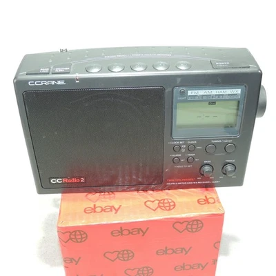 C. Crane CCRadio 2 Portable AM FM 2-Meter Ham Band + Weather Alert NOAA - Image 1 of 4