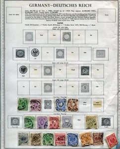 GERMANY 1875-1948 M&U Collection on Pages 650 Stamps - Picture 1 of 19