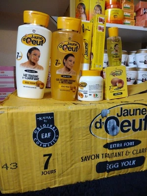 6x PCS Original Jaune D'oeuf, Loção, Chuveiro, Sabonete, Óleo, Conjunto de Creme Corporal  - Imagem 1 de 4
