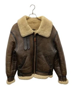 Avirex B-3 Mouton Jacket Brown 33H5595 Men's Size 38 - Picture 1 of 8
