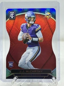 2024 Totally Certified JJ McCarthy #127 RC Platinum Red Die Cut /175 Rookie Rare - Picture 1 of 10