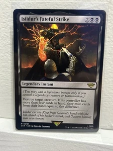 MTG LOTR: Isildur's Fateful Strike (Legendary Instant) Regular Rare 0091 - Picture 1 of 2