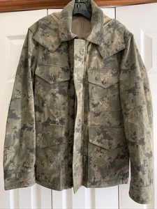 Todd Snyder Size S Camo Jacket Hooded Pockets Full Zip Button Military Style - Picture 1 of 10