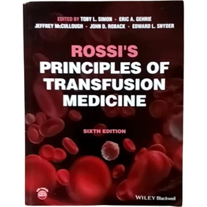 ROSSI Principles Of Transfusion Medicine Sixth Edition WILEY Blackwell - Picture 1 of 3