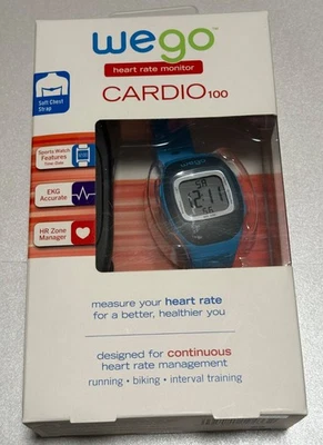 Wego Cardio 100 Monitor de Frequência Cardíaca Correia no Peito e Guia ECG Gerenciador de RH Preciso - Imagem 1 de 4