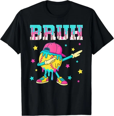 Camiseta de béisbol Drip Ice Cream Bruh estilo de vida 101 Appare niño adulto, camiseta unisex Foto 1 de 4