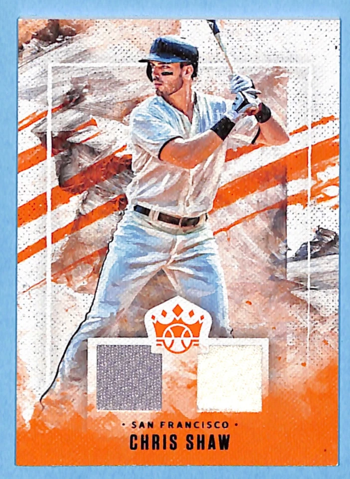 2019 Panini Diamond Kings Baseball DK Materials Chris Shaw #DMS-CS Giants RC - Image 1 of 2