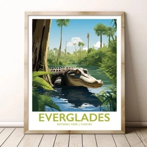 Everglades National Park Florida Travel Print - Picture 1 of 4