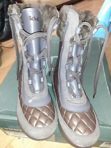 Scholl starlit boots. New not boxed. EU36 = UK 3.5/4.Wedge cushioned heels.