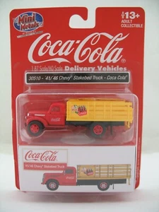 Mini Metals HO Model 30510: 1941-46 Chevy Stake Bed Truck, Coca Cola, MOC - Picture 1 of 6