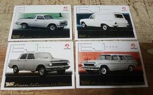 HOLDEN EJ  Collector Trade Cards x 4 -  Sedan Wagon Panel Van Ute - Picture 1 of 2
