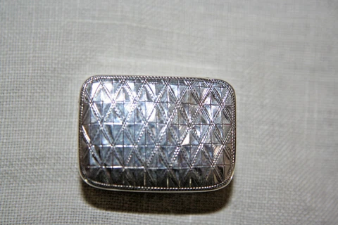 George III silver vinaigrette Thomas Willmore B'ham 1802 Cover