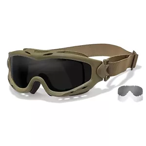 Wiley X Spear Tactical Tan 499 Goggles, Smoke Gray/Clear Lenses #SP29T - Picture 1 of 1