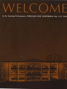 PORTLAND CIVIC Auditorium 1968 debutto programma concerto tour libro Osmond Brothers - Foto 1 di 1