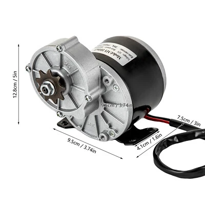 High Power 12V 250W Gear Reduction DC Motor For E-Bike Scooter ATV