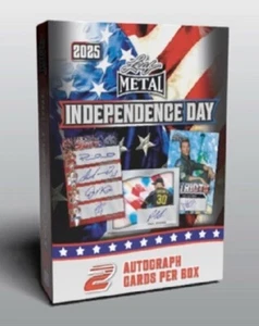 2025 Leaf Metal Independence Day Box Factory Sealed - 2 Autos - Picture 1 of 1