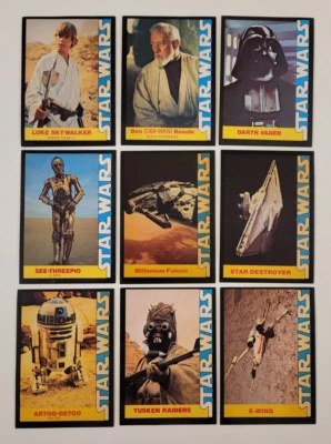 1977 STAR WARS Vintage WONDER BREAD CARD SET 9/16 Nice NM/MT R2-D2 C3PO LUKE #1 - Image 1 of 4