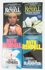 Lot Of 4 Ruth Rendell Crime Paperbacks - Murder Mysteries Inspector Wexford - Picture 1 of 11