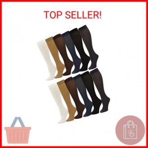 Winterlace Queen Size Trouser Socks for Women, 6 Pairs Plus Stretchy Opaque Knee - Picture 1 of 2