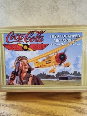 Ertl Coca-Cola 1929 Lockheed Air Express Coin Bank 1:32 Scale - Image 1 of 4