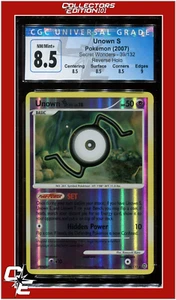 Secret Wonders 39 Unown S Reverse Holo CGC 8.5 - Subgrades - Picture 1 of 2