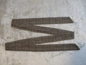 Ralph Lauren Replacement Belt Coat Jacket Dress 30" - 44" Large Brown Plaid 0762 - Picture 1 of 7