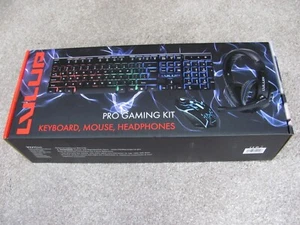 BRAND NEW VIVITAR LVLUP PRO GAMING KIT: KEYBOARD, MOUSE, HEADPHONES LU745 - Picture 1 of 2