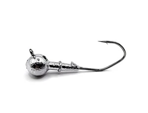 Round Weedless Bass Fishing Jig UnPainted Victory V Loc or Mustad Hook New - Picture 1 of 3