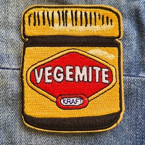 Vegemite Australia Iconic Iron On Embroidery Patch Destination Souvenir Gift - Picture 1 of 4