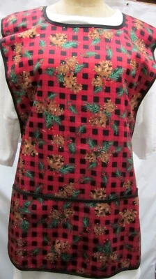 BUTTERFLY New Side Tie-Tabard Christmas Cobbler Apron O/S or X/X Made in USA