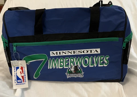Minnesota Timberwolves Duffel Bag Accessory Network Inc. Old Timberwolves Logo Cover