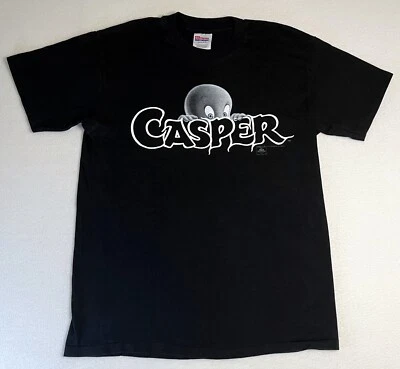 Camiseta promocional Casper 1995 vintage mediana puntada única Foto 1 de 2