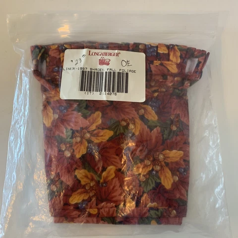 Longaberger 1997 OE BOUNTIFUL HARVEST BASKET LINER Fall Foliage Autumn 2614076 Cover