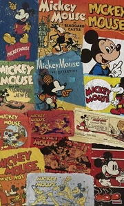Mickey Mouse Fototapete Riesig Disney Nicht Gewebt Plakat Groß Retro Dekor - Bild 1 von 3