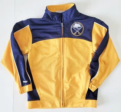 Boys Buffalo Sabres Athletic Track Jacket Size 7 - Image 1 of 4