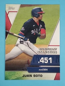 2021 Topps Series 2 Significant Statistics Juan Soto Washington Nationals #SS-12 - Picture 1 of 2