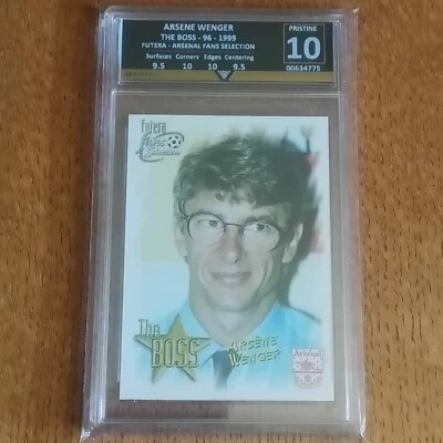 Arsene Wenger The Boss 1999 Futera Fans Graded Pristine 10 Gold Label -Pop 1 - Image 1 of 4