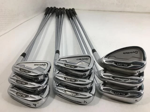 Taylormade SLDR 2014 Iron Set 4-9+Pw+Aw+Sw N.S.Pro 930GH Flex-S 9pcs Golf Clubs - Image 1 of 4