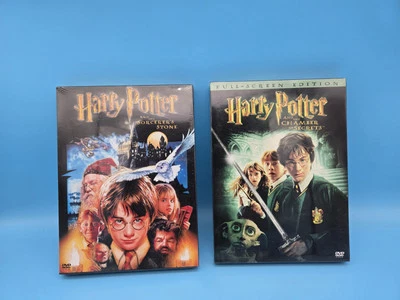 Sorcerer's Stone + Chamber of Secrets Harry Potter DVD Lot NEW SEALED - Image 1 of 4